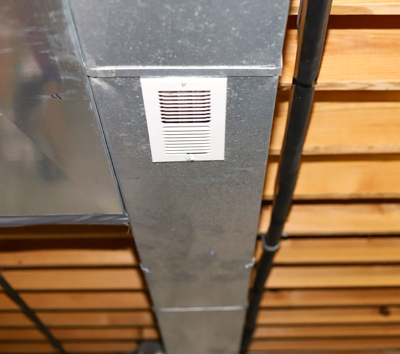 Close-up-image-of-a-Air-Duct-Air-Condition-pipe-line-system-in-home-basement Close up image of a Air Duct Air Condition pipe line system in home basement
