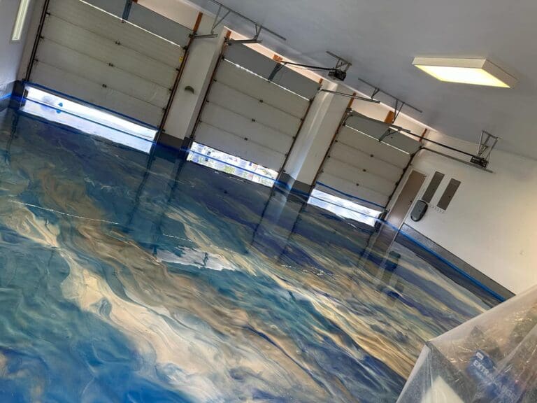 Epoxy floor in garage