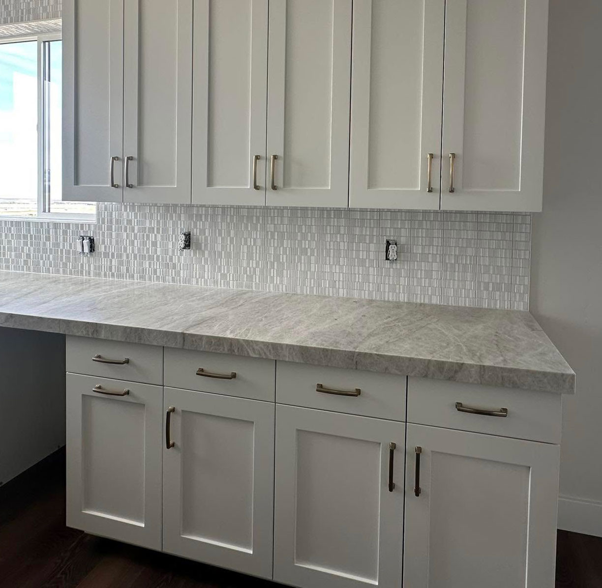 Kitchen-countertops High quality granite countertops in a kitchen done by Latimer Plastering LLC