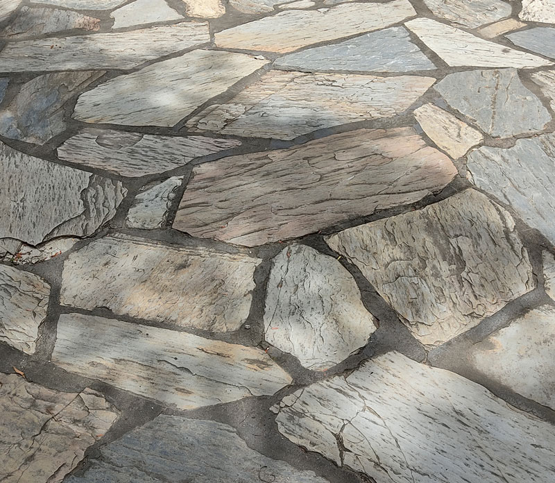 Natural-Stone-Patio-Close-up Close up of a natural stone patio
